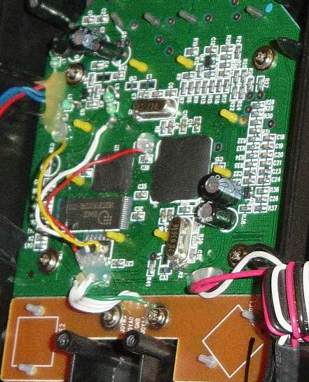 Closeup of J64 board