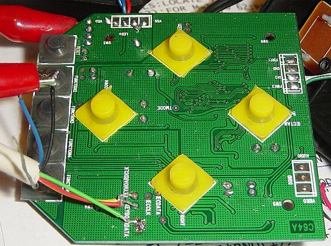 Closeup of J64 board, bottom.