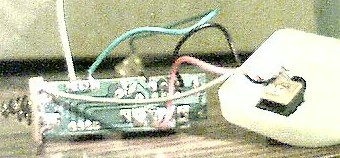 Photo of bottom view of unmodified board.