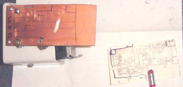 Pre-etch PC board artwork