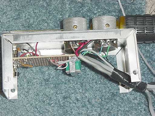 Inside box, side view